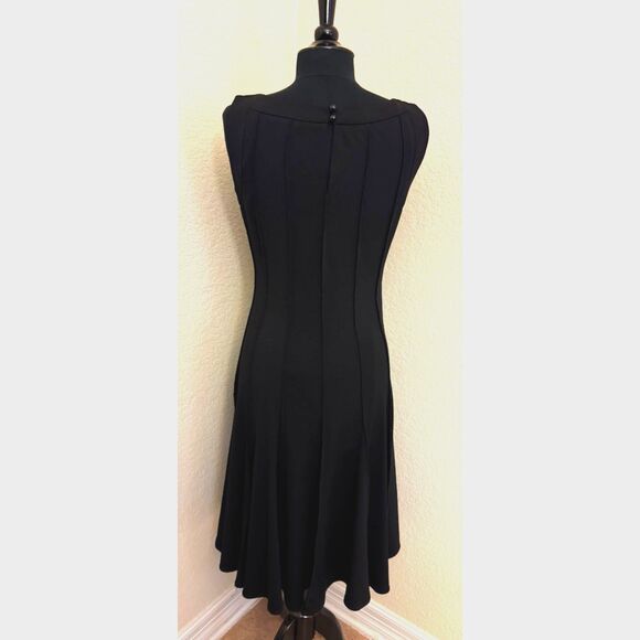 forever brand Black Sleeveless Fit and Flare Stretchy Dress - Sz M - Picture 5 of 10